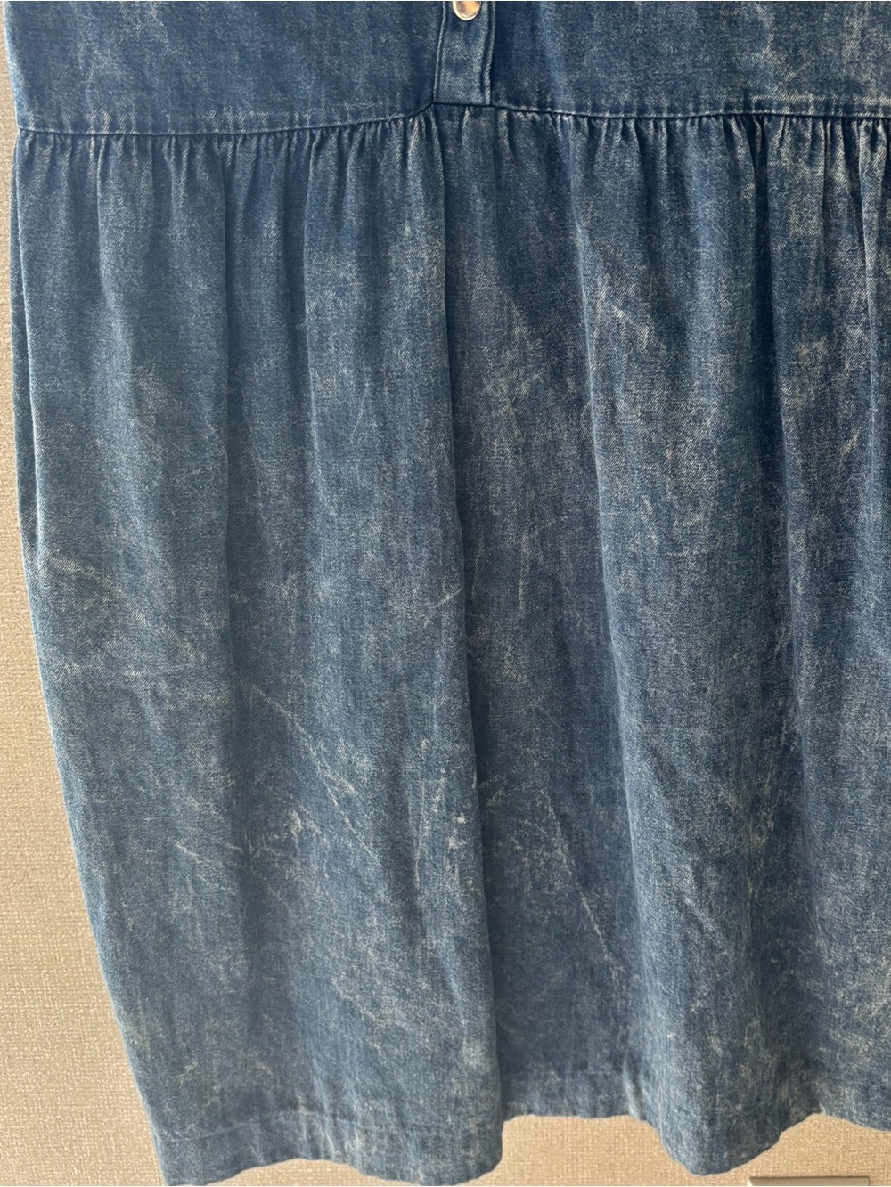 Vintage 80s Oscar de la Renta for Swirl Acid Wash Denim Dress Neiman Marcus - Picture 6 of 13